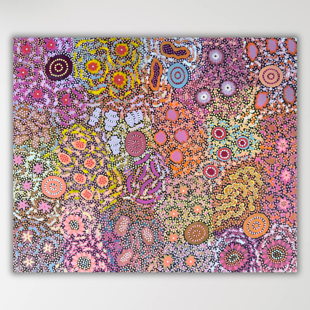 "Grandmother's Country" Michelle Possum Nungurrayi 112cm x 95cm