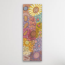 Load image into Gallery viewer, Aboriginal painting floral design on a canvas
