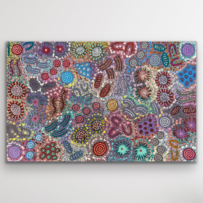 Grandmother's Country canvas painting by Aboriginal artist Michelle Possum Nungurrayi