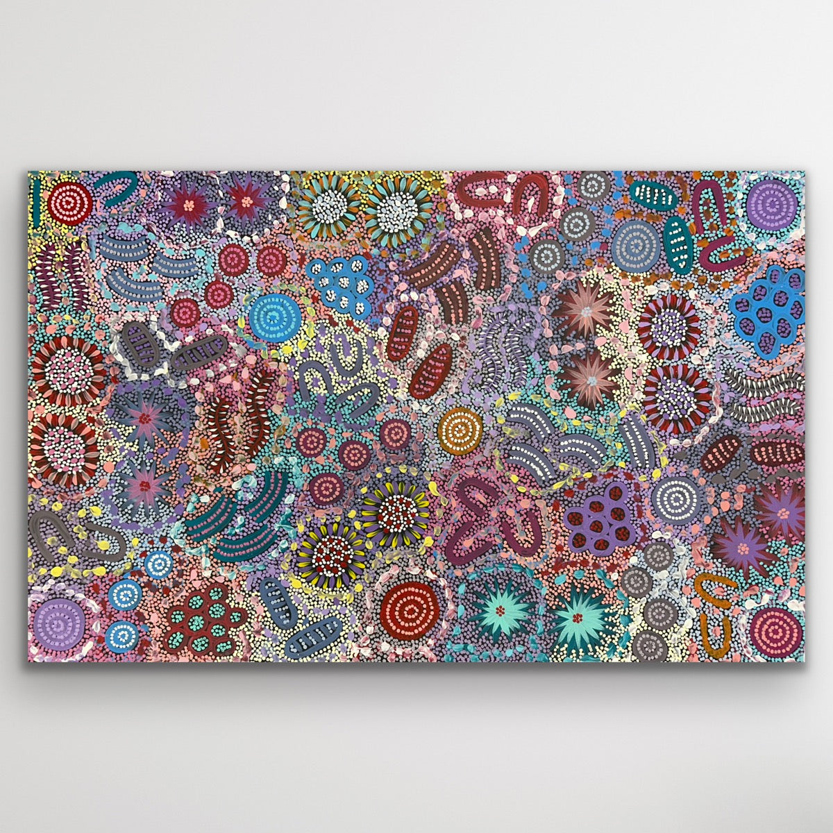 Grandmother's Country canvas painting by Aboriginal artist Michelle Possum Nungurrayi