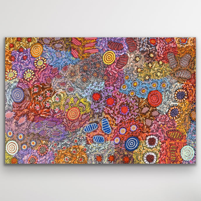 Aboriginal canvas print Grandmother's Country by Michelle Possum Nungurrayi