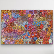 Aboriginal canvas print Grandmother's Country by Michelle Possum Nungurrayi