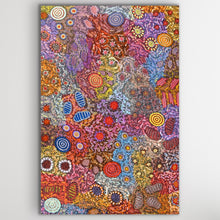 Load image into Gallery viewer, Aboriginal art print Grandmother&#39;s Country Dreaming story by Michelle Possum Nungurrayi
