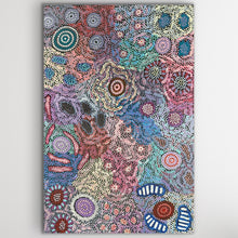 Load image into Gallery viewer, Vertical orientation of Aboriginal painting Grandmother&#39;s Country by Michelle Possum Nungurrayi
