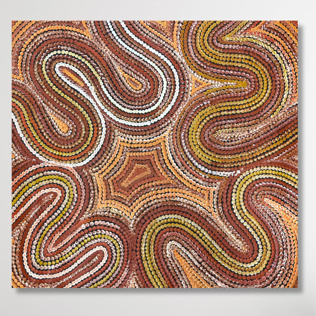 "Sand Dunes (Tali)" Gwenda Turner Nungurrayi 60cm x 55cm