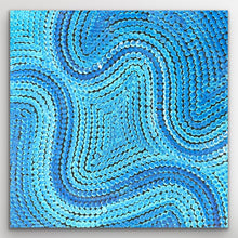 Load image into Gallery viewer, "Sand Dunes (Tali)" original Aboriginal painting by Gwenda Turner Nungurrayi, 30cm x 30cm - authentic Indigenous Australian artwork

