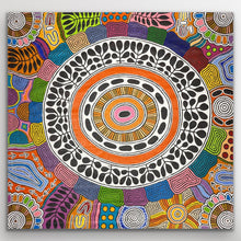 Load image into Gallery viewer, "Women's Body Painting" original Aboriginal painting by Debra Nangala McDonald, 200cm x 184cm - authentic Indigenous Australian artwork

