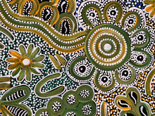 Load image into Gallery viewer, &quot;Bush Flowers&quot; Bernadine Johnson Kemarre 60cm x 60cm
