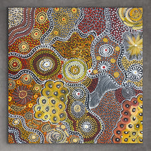 Load image into Gallery viewer, &quot;My Country (Utopia)&quot; Janet Golder Kngwarreye 61cm x 61cm
