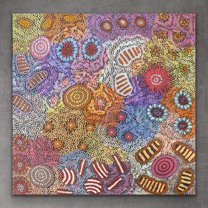 "Grandmother's Country" Michelle Possum Nungurrayi 96cm x 94cm