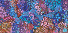 Load image into Gallery viewer, &quot;Waterhole Dreaming&quot; Khatija Possum 198cm x 98cm
