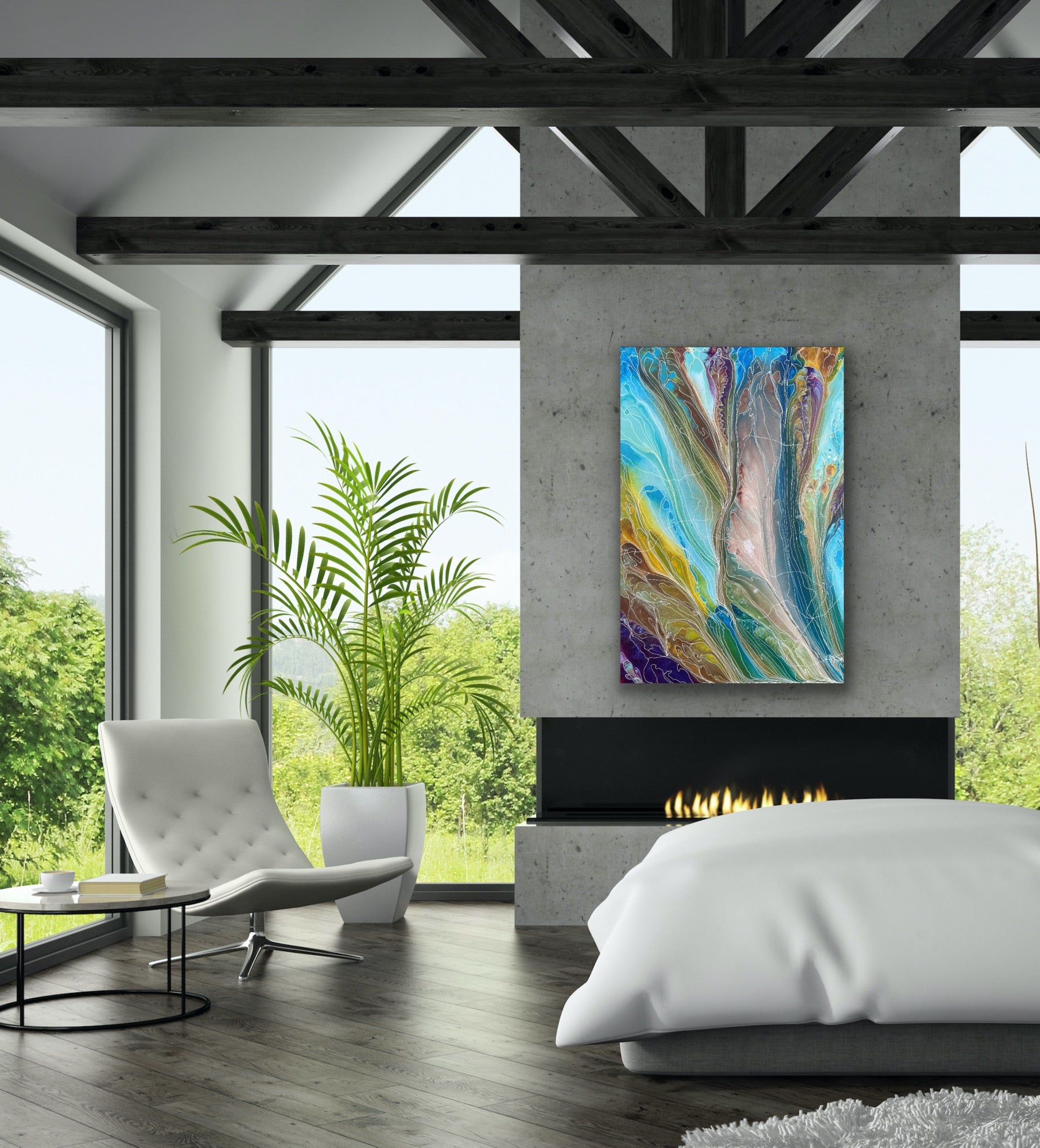 janice stanley ernabella artist art by farquhar pantu salt lakes print