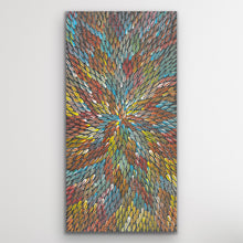 Load image into Gallery viewer, &quot;Bush Medicine Leaves&quot; Bernadine Johnson Kemarre 60cm x 30cm
