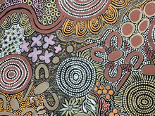 Load image into Gallery viewer, &quot;Women Hunting Bush Tucker&quot; Julieanne Nungurrayi Turner 139cm x 89cm
