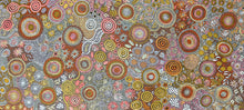 Load image into Gallery viewer, "Budgerigar Dreaming and Bush Tucker Story" original Aboriginal painting by Julieanne Nungurrayi Turner, 205cm x 95cm - authentic Indigenous Australian artwork
