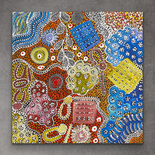 Load image into Gallery viewer, &quot;My Country (Utopia)&quot; Janet Golder Kngwarreye 60cm x 60cm
