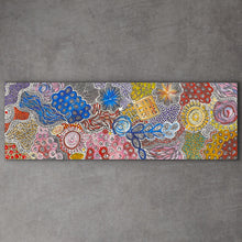 Load image into Gallery viewer, &quot;My Country (Utopia)&quot; Janet Golder Kngwarreye 41cm x 122cm
