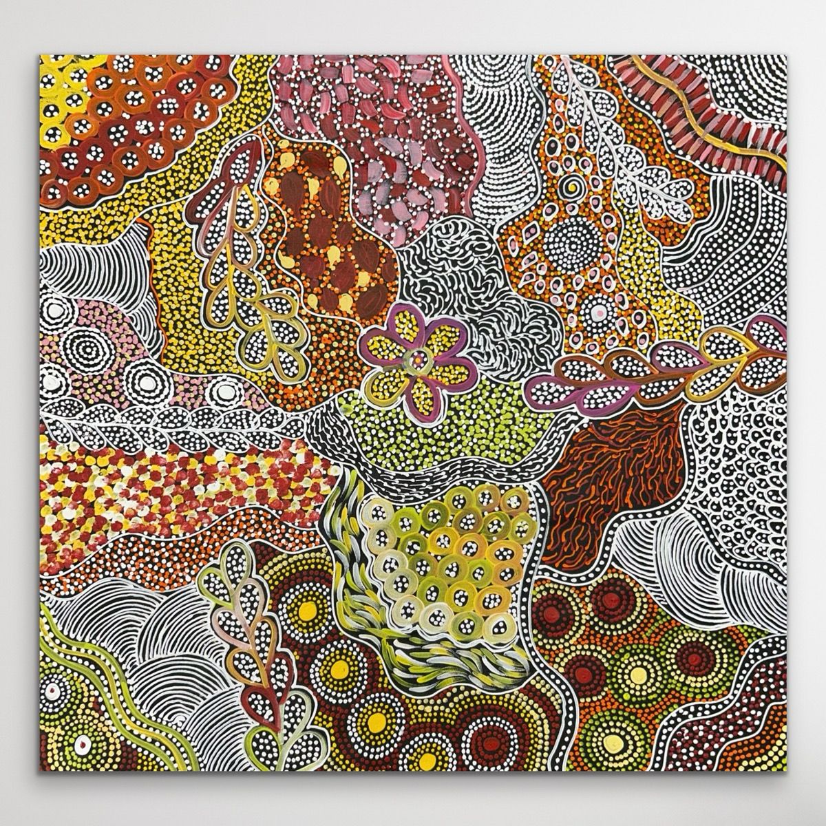 "My Country (Utopia)" Janet Golder Kngwarreye 90cm x 88cm