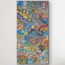 Load image into Gallery viewer, Janet Golder Kngwarreye My Country Utopia Indigenous artwork 200 x 101 cm large canvas Adelaide gallery
