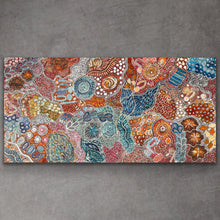 Load image into Gallery viewer, &quot;My Country (Utopia)&quot; Janet Golder Kngwarreye 178cm x 87cm
