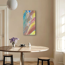 Load image into Gallery viewer, Janice Stanley Pantu Salt Lake (First Light) Aboriginal reproduction print shown on wall in living space
