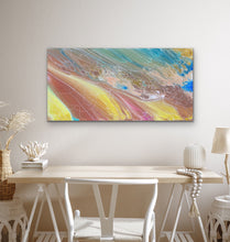 Load image into Gallery viewer, Janice Stanley Pantu Salt Lake (First Light) Aboriginal reproduction print shown in office space
