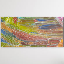 Load image into Gallery viewer, "Pantu (Salt Lake)" original Aboriginal painting by Janice Stanley, 172cm x 82cm - authentic Indigenous Australian artwork
