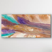 Load image into Gallery viewer, Wide view of Pantu Salt Lake Aboriginal painting by Janice Stanley

