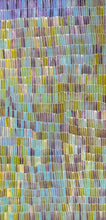 Load image into Gallery viewer, "Yam Dreaming" Jeannie Mills Pwerle 212cm x 105cm large Aboriginal painting full view
