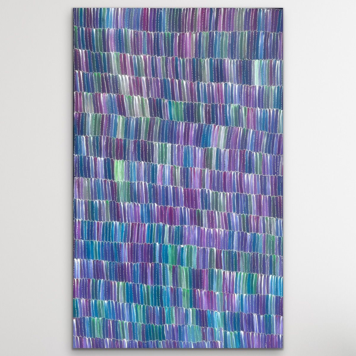 "Yam Dreaming" original Aboriginal painting by Jeannie Mills Pwerle, 154cm x 96cm - authentic Indigenous Australian artwork