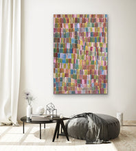 Load image into Gallery viewer, Jeannie Mills Pwerle wall art in a modern living room setting.
