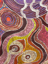 Load image into Gallery viewer, "Minyma Kutjara" by Joanne Ken - alternate view, original Aboriginal painting, 102cm x 98cm
