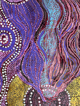 Load image into Gallery viewer, "Minyma Kutjara" by Joanne Ken - gallery view, authentic Indigenous Australian art, 117cm x 61cm

