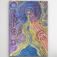 Load image into Gallery viewer, "Minyma Kutjara" by Joanne Ken - detail view of Aboriginal painting, 120cm x 80cm
