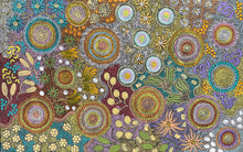 Load image into Gallery viewer, &quot;Budgerigar Dreaming &amp; Bush Tucker&quot; Julieanne Nungurrayi Turner 76cm x 120cm *
