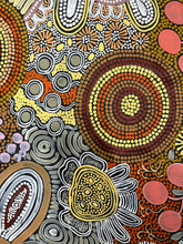 Load image into Gallery viewer, &quot;Budgerigar &amp; Bush Tucker Story&quot; Julieanne Nungurrayi Turner 140cm x 86cm
