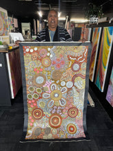 Load image into Gallery viewer, &quot;Budgerigar &amp; Bush Tucker Story&quot; Julieanne Nungurrayi Turner 140cm x 86cm
