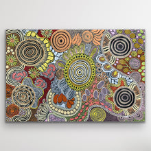 Load image into Gallery viewer, Aboriginal artwork Budgerigar Dreaming &amp; Bush Tucker by Julieanne Nungurrayi Turner
