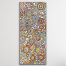 Load image into Gallery viewer, Budgerigar Dreaming by Julieanne Nungurrayi Turner hung on white wall vertical 201cm x 87cm
