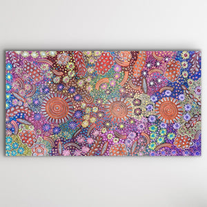 "Bush Plum Dreaming" June Bird 189cm x 109cm