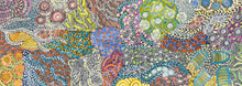 Load image into Gallery viewer, Close up of Awelye Aboriginal artwork by Karen Bird Ngale with intricate dotting

