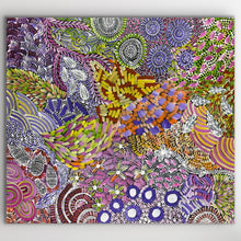 Load image into Gallery viewer, Vivid Awelye painting by Karen Bird Ngale showing body paint traditions
