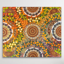 Load image into Gallery viewer, &quot;Bush Tucker&quot; Katrina Williams 128cm x 111cm
