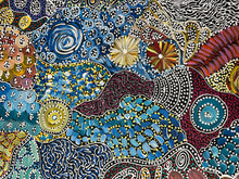 Load image into Gallery viewer, Large contemporary Aboriginal painting from Utopia by Janet Golder Kngwarreye 200cm x 101cm
