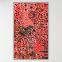 Load image into Gallery viewer, "Mamungari-Nya" by Renae Nakamarra Nelson - vertical view of Aboriginal painting, 145cm x 88cm
