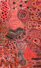 Load image into Gallery viewer, "Mamungari-Nya" Aboriginal painting by Renae Nakamarra Nelson - full painting view, 145cm x 88cm
