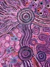Load image into Gallery viewer, Detailed view of the original Aboriginal artwork Mamungari Nya featuring colourful dot painting, flowing lines and traditional patterns by Renae Nakamarra Nelson.
