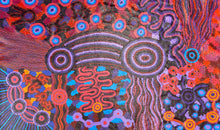 Load image into Gallery viewer, Acrylic on canvas Aboriginal artwork Mamungari Nya by Renae Nakamarra Nelson measuring 141cm by 84cm available at Art by Farquhar
