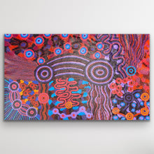 Load image into Gallery viewer, Original Aboriginal painting Mamungari Nya by Renae Nakamarra Nelson showing sisters moving across Country south of Watarru
