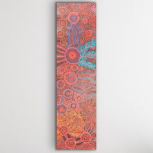 Load image into Gallery viewer, Vertical crop highlighting radiating lines, clustered circles and layered dot textures in warm tones.
